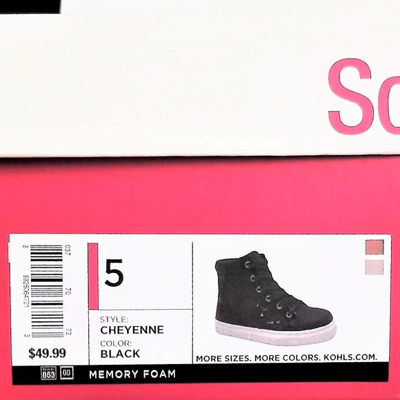 Girls High Top Sneakers Lace/Zip Various Sizes NWT - Picture 12 of 15